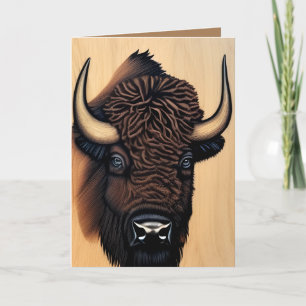 The Majestic Bison - A Symbol Of Power And Freedom Thank You Card