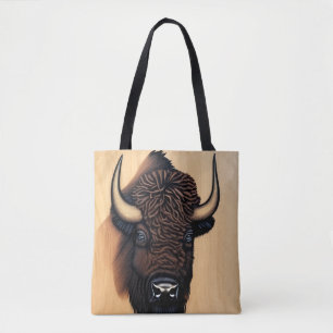 The Majestic Bison - A Symbol Of Power And Freedom Tote Bag