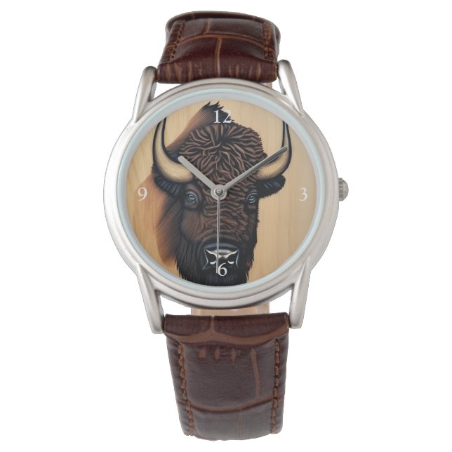 The Majestic Bison - A Symbol Of Power And Freedom Watch (Front)