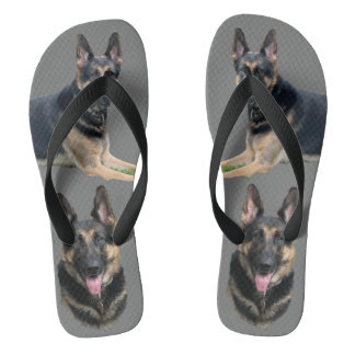 THE MAJESTIC GERMAN SHEPHERD FLIP FLOPS