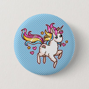 The Majestic Llamacorn 6 Cm Round Badge