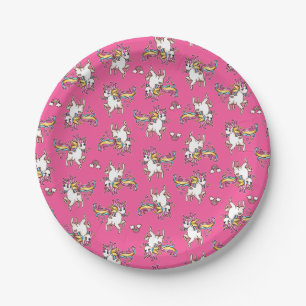 The Majestic Llamacorn Paper Plate