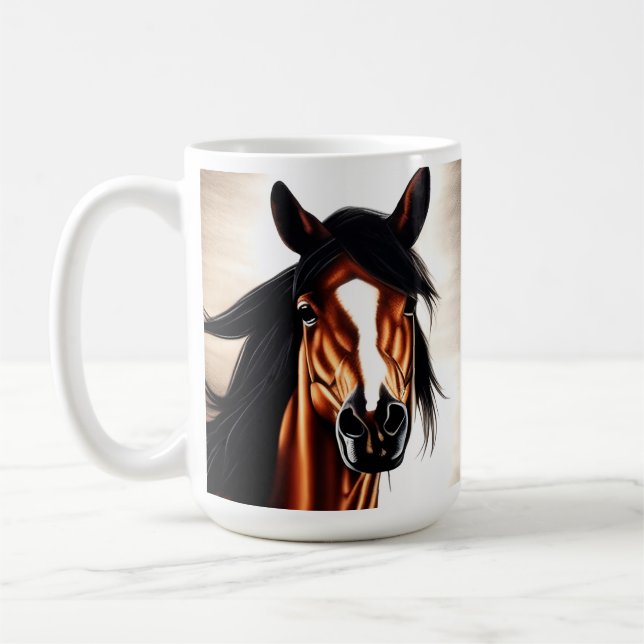 The Majestic Mustang - The Spirt Of Freedom Coffee Mug (Left)