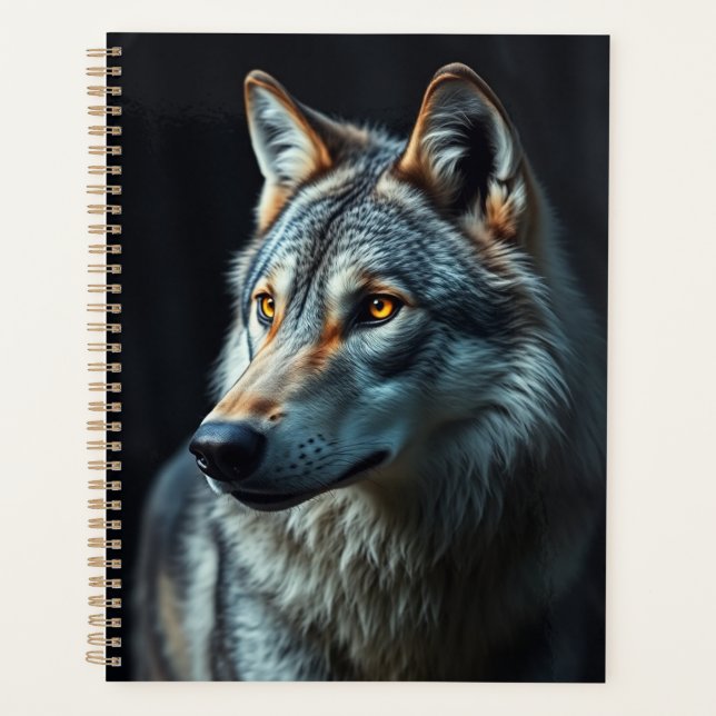 "The Majesty of the Wild: The Alpha in the Forest" Planner (Front)