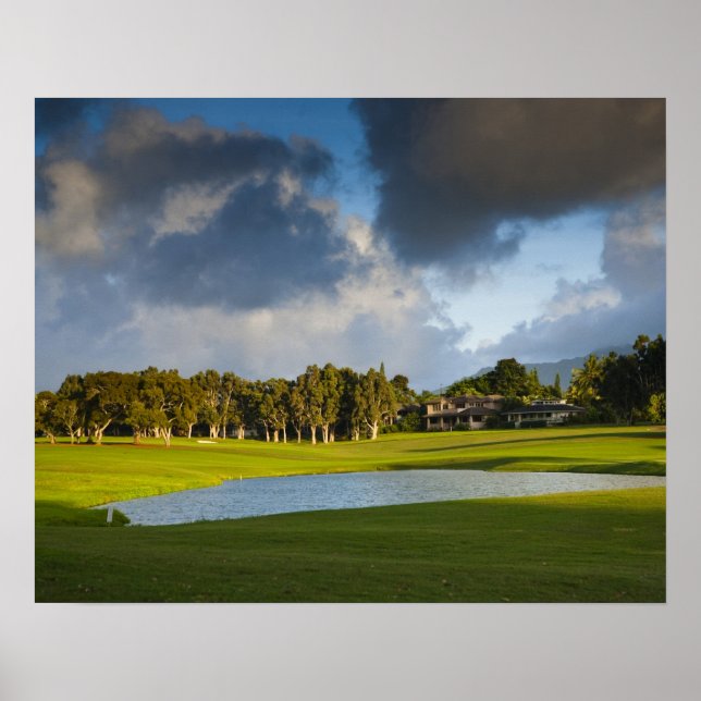 The Makai golf course in Princeville 4 Poster (Front)