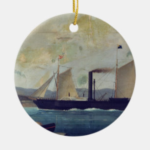 The 'Mallorcan', ship on which George Sand and Cho Ceramic Tree Decoration