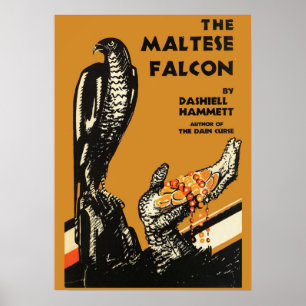 The Maltese Falcon Dashiell Hammet First Edition C Poster