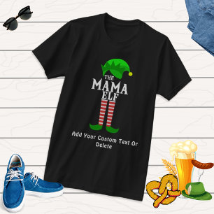 The Mama ELF Christmas Family Matching Elf T-Shirt