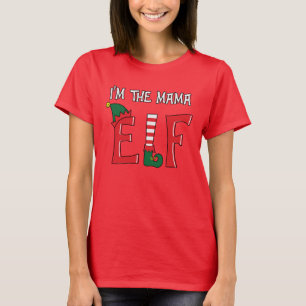 The Mama Elf Family Matching Christmas Pyjamas T-Shirt