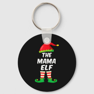 The Mama Elf Family Matching Funny Christmas Costu Key Ring