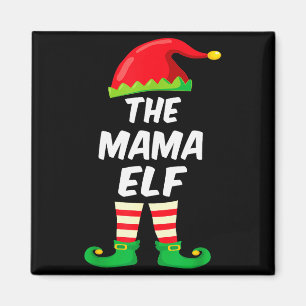 The Mama Elf Family Matching Funny Christmas Costu Magnet