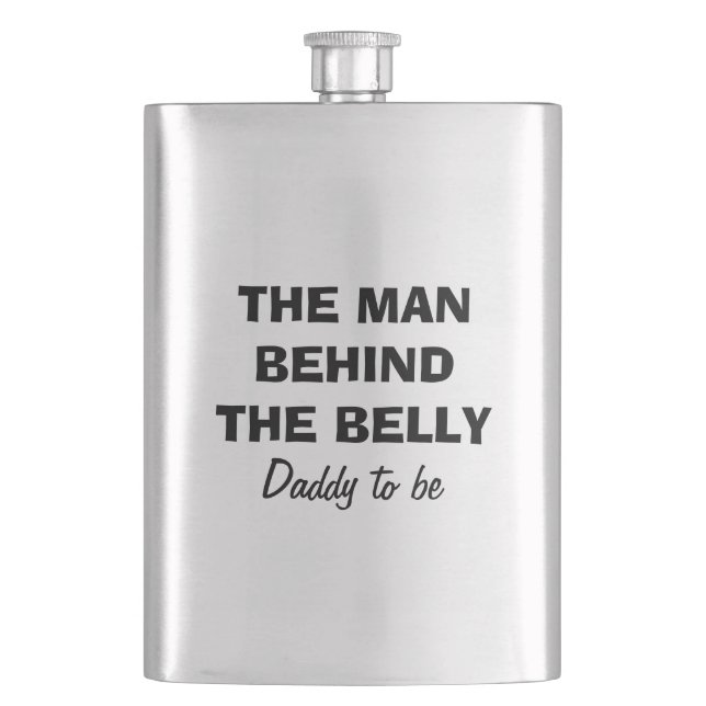 The man behind the belly flask for dad to be (Front)