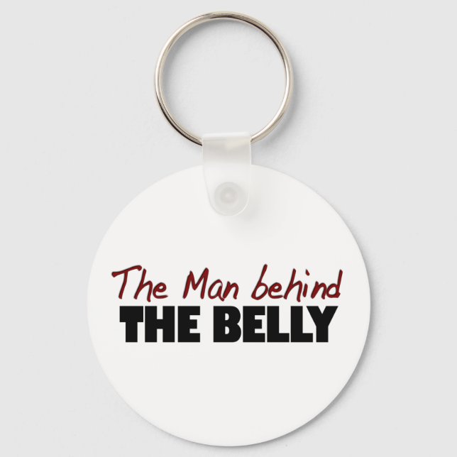The Man Behind The Belly Key Ring (Front)