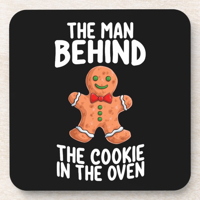 The Man Behind The Cookie In The Oven Christmas Pr Coaster (Front)