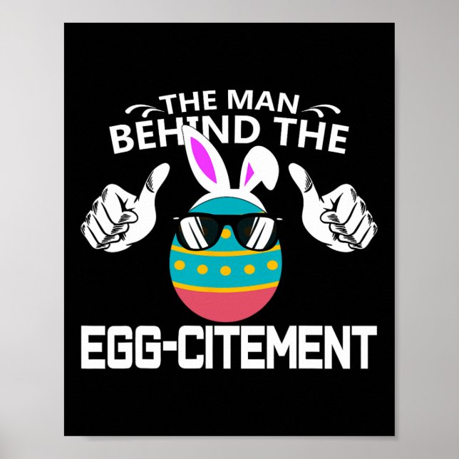 The Man Behind The Egg-citement Easter Pregnancy  Poster (Front)