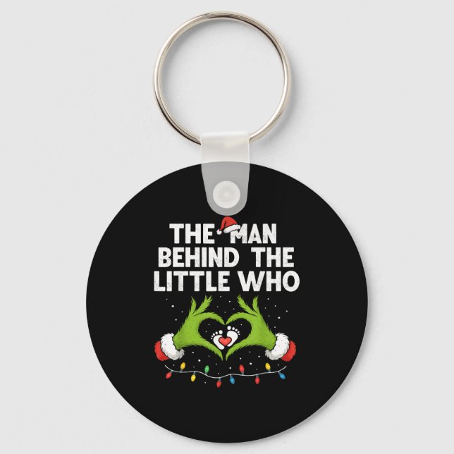 The Man Behind The Little Who Christmas Pregnancy  Key Ring (Front)