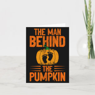 The Man Behind The Pumpkin Card