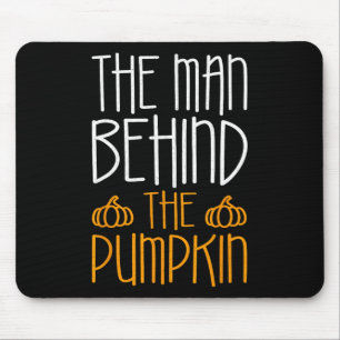 The Man Behind The Pumpkin Fall Season Mouse Pad