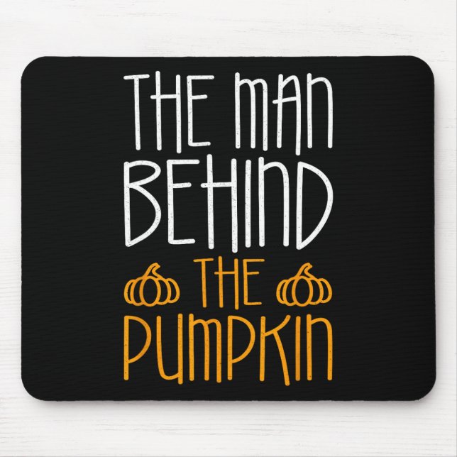 The Man Behind The Pumpkin  Fall Season  Mouse Pad (Front)