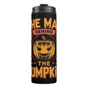 The Man Behind The Pumpkin Halloween Thermal Tumbler