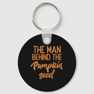 The Man Behind The Pumpkin Seed Halloween Pregnanc Key Ring