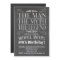 The Man Birthday Invitation