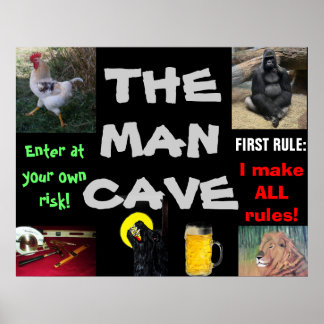 THE MAN CAVE POSTER