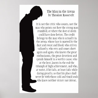 The Man in the Arena Poster