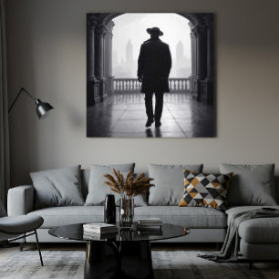 The Man in the City's Mist Poster