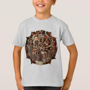 The Man in the Maze - folk style T-Shirt