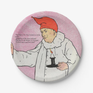 The Man in the Moon Mother Goose Nursery Rhyme Paper Plate