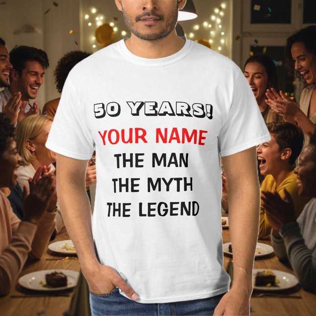 The man myth legend t shirt for 50th Birthday men (50th Birthday t shirt for men)