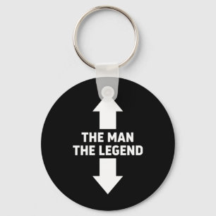 The Man The Legend Funny Barbecue Dad Beer Humour Key Ring
