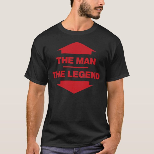 The Man The Legend - Red T-Shirt (Front)