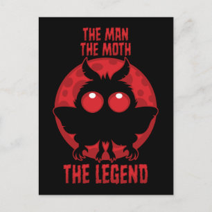 The Man, The Moth, The Legend - Mythical Mothman Postcard