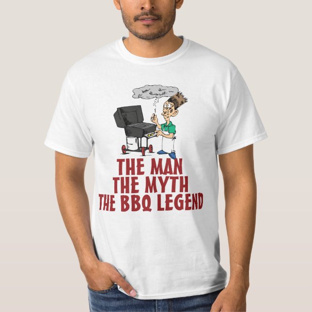 The Man, The Myth, The BBQ Legend T-Shirt (Front)