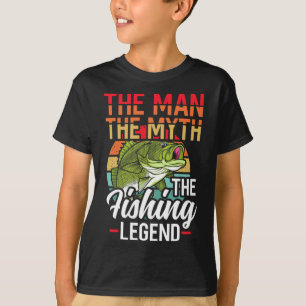 The Man The Myth The Fishing Legend Fish Hunting  T-Shirt