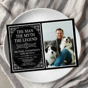 The Man The Myth The Legend 50th Birthday Invitation
