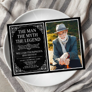 The Man The Myth The Legend 85th Birthday Invitation