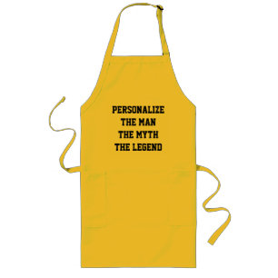 The man the myth the legend BBQ aprons for man