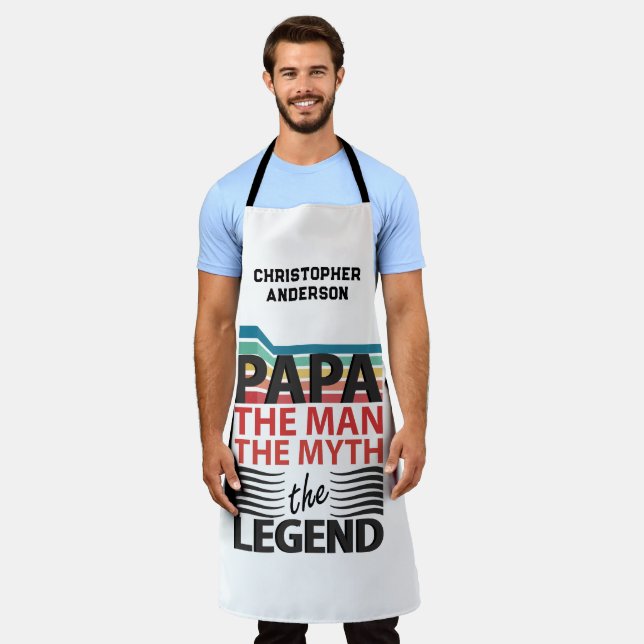 The man, the myth, the legend custom apron (Worn)