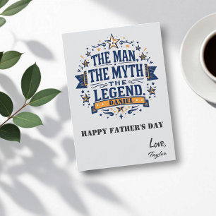 The Man The Myth The Legend Custom Father's Day Card