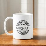 The Man The Myth The Legend Custom Name Coffee Mug<br><div class="desc">Celebrate the legend in your life with the 'The Man, The Myth, The Legend' coffee mug! Personalise it with their name for a unique and humourous gift that’s perfect for sipping morning coffee or tea. Crafted from durable ceramic, this mug features bold text and a sleek design, making it a...</div>