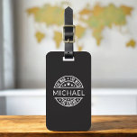The Man The Myth The Legend Custom Name Luggage Tag<br><div class="desc">ravel in legendary style with the custom 'The Man, The Myth, The Legend' luggage tag! Personalise it with their name for a fun and unique travel accessory that stands out on any journey. Crafted from durable materials, this luggage tag is designed to withstand the rigours of travel while showcasing their...</div>