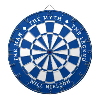 "The man, the myth, the legend" | Deep Blue Dartboard