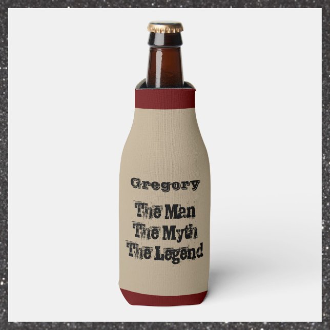 The Man The Myth The Legend Personalised Bottle Cooler (Creator Uploaded)