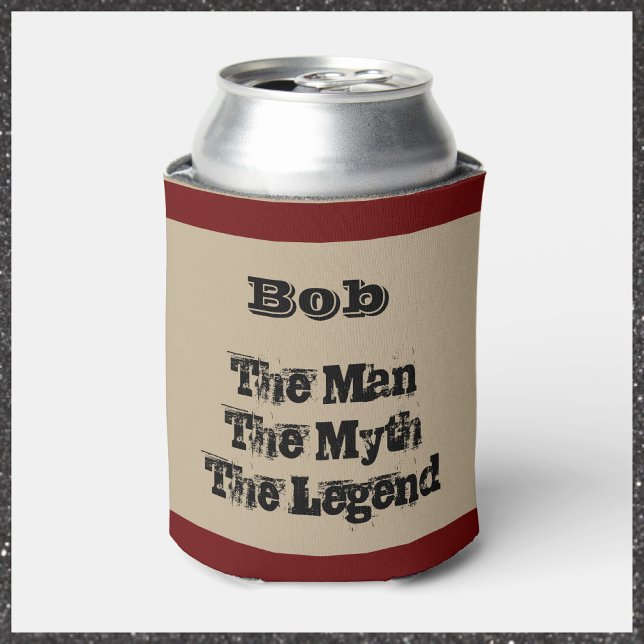 The Man The Myth The Legend Personalised Can Cooler (Creator Uploaded)