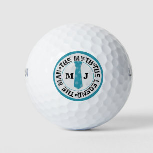 The man the myth the legend personalised name golf balls