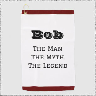 The Man The Myth The Legend Personalized Golf Towel