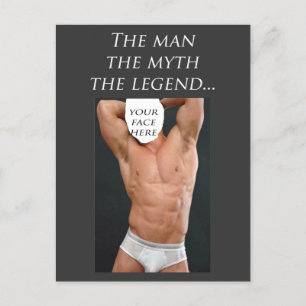 The Man, the Myth, the Legend template Postcard
